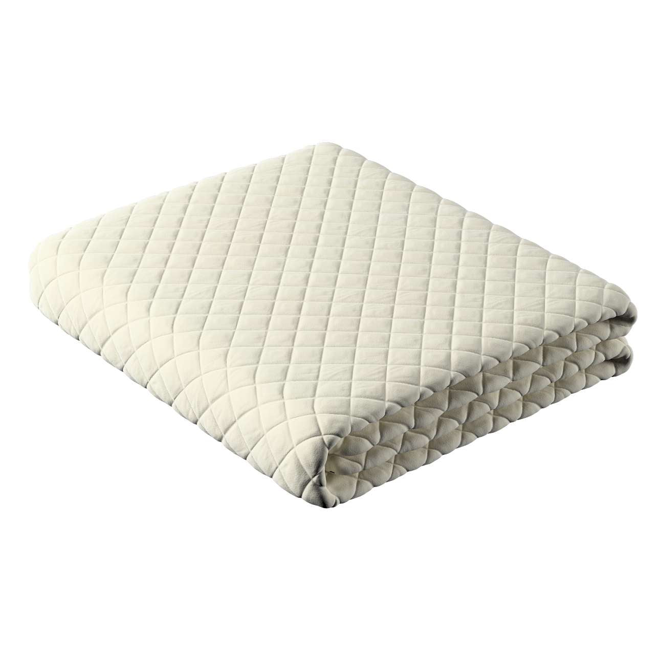 Posh Velvet Bedspread - creamy white