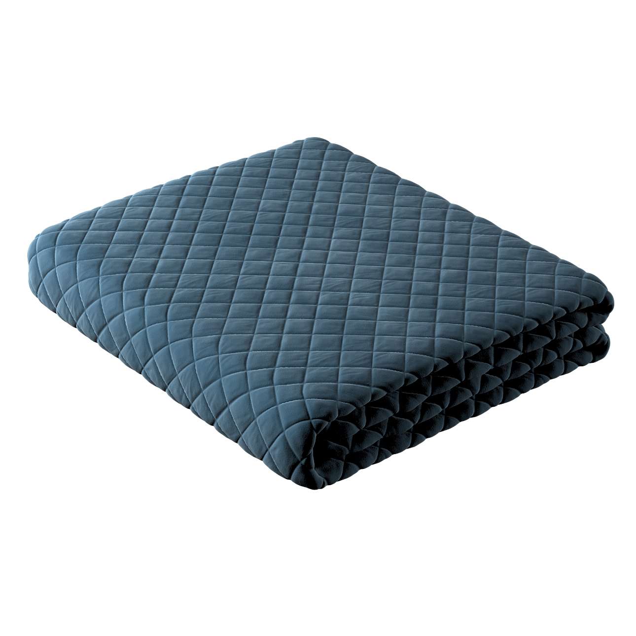 Posh Velvet Bedspread - dark blue
