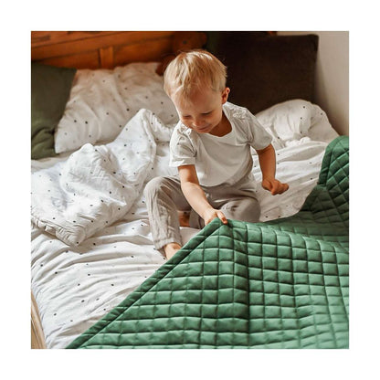 Posh Velvet Tagesdecke - Senfgelb