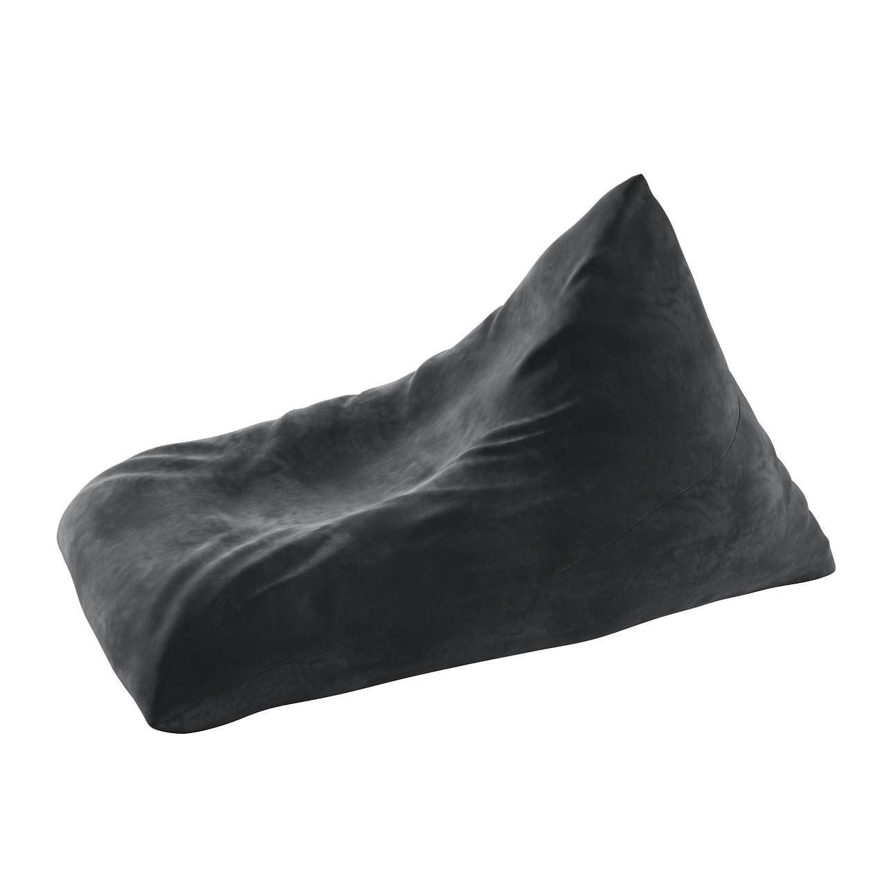 Pouf-couch Posh Velvet - black