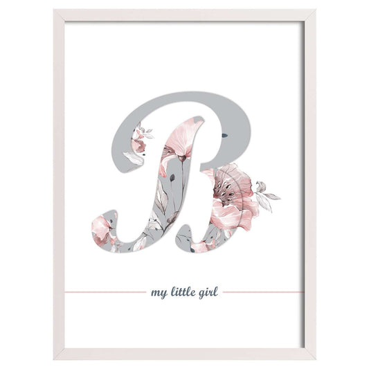 Buchstabe „Rose Lagoon“ 30x40cm