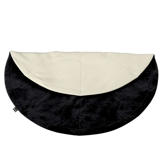 Round mat - 130cm (Posh Velvet) - black