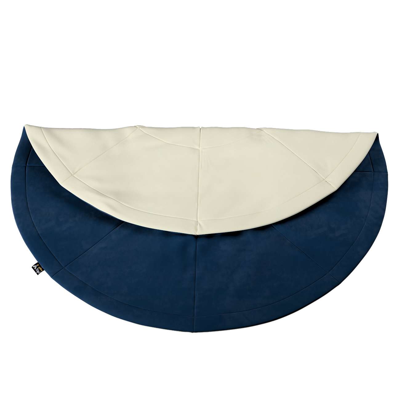 Round mat - 130cm (Posh Velvet) - navy blue