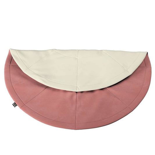 Round mat - 130cm (Posh Velvet) - coral