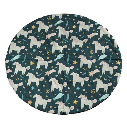 Round mat - 130cm (Magic Collection) - dark blue