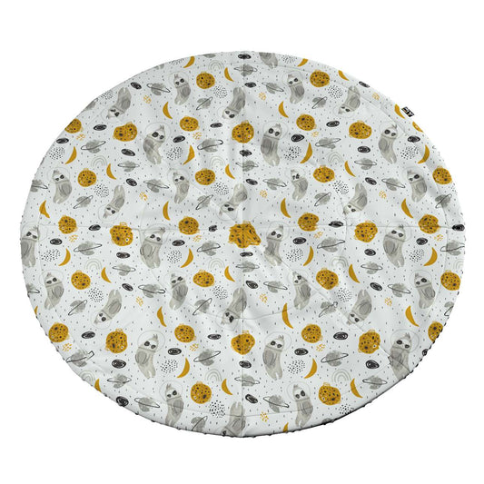 Round mat - 130cm (Magic Collection) - white-gray