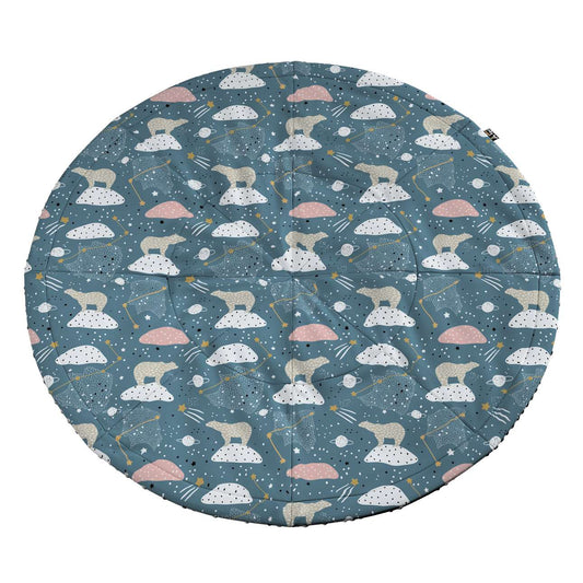 Round mat - 130cm (Magic Collection) - blue