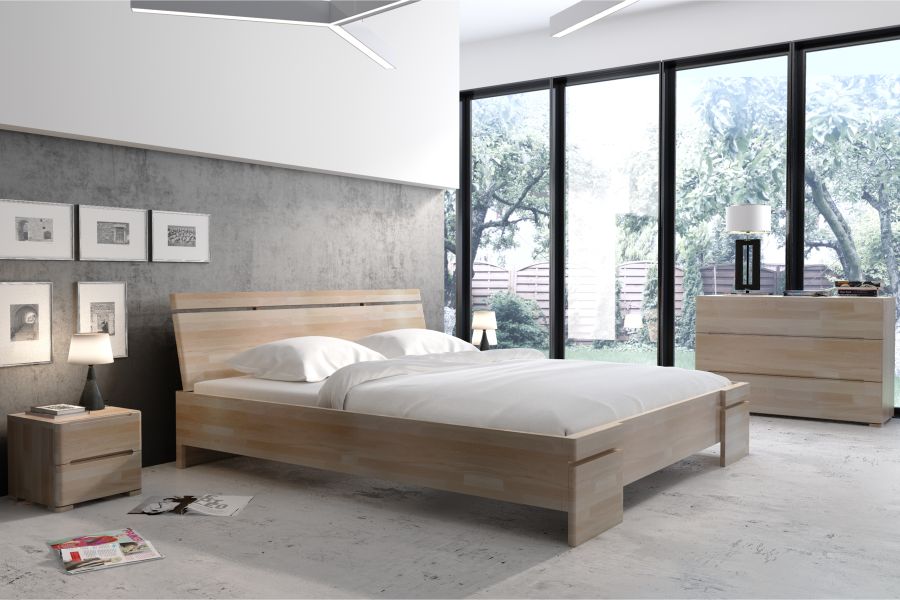 SPARTA Beech Maxi Bed With Storage