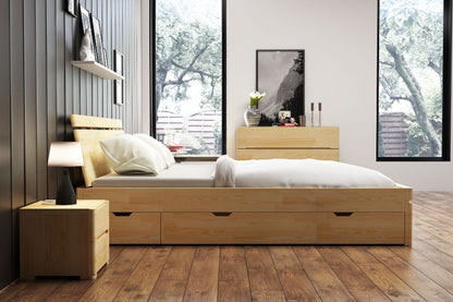 SPARTA Pine Maxi Bed With 4 Drawers