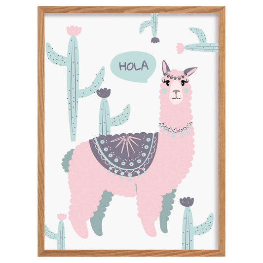 Süßes Lama II Bild 30x40CM
