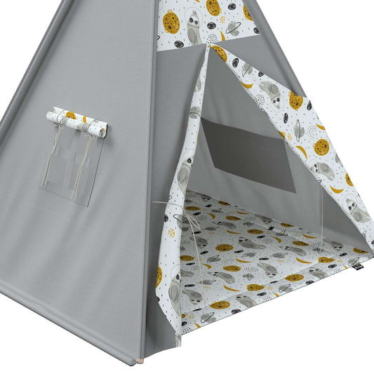 Tepee mat - 110x110 (Magic Collection) - white-gray