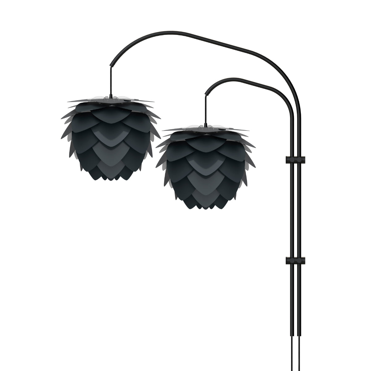 ALUVIA Willow Anthracite Grey Wall Lamp