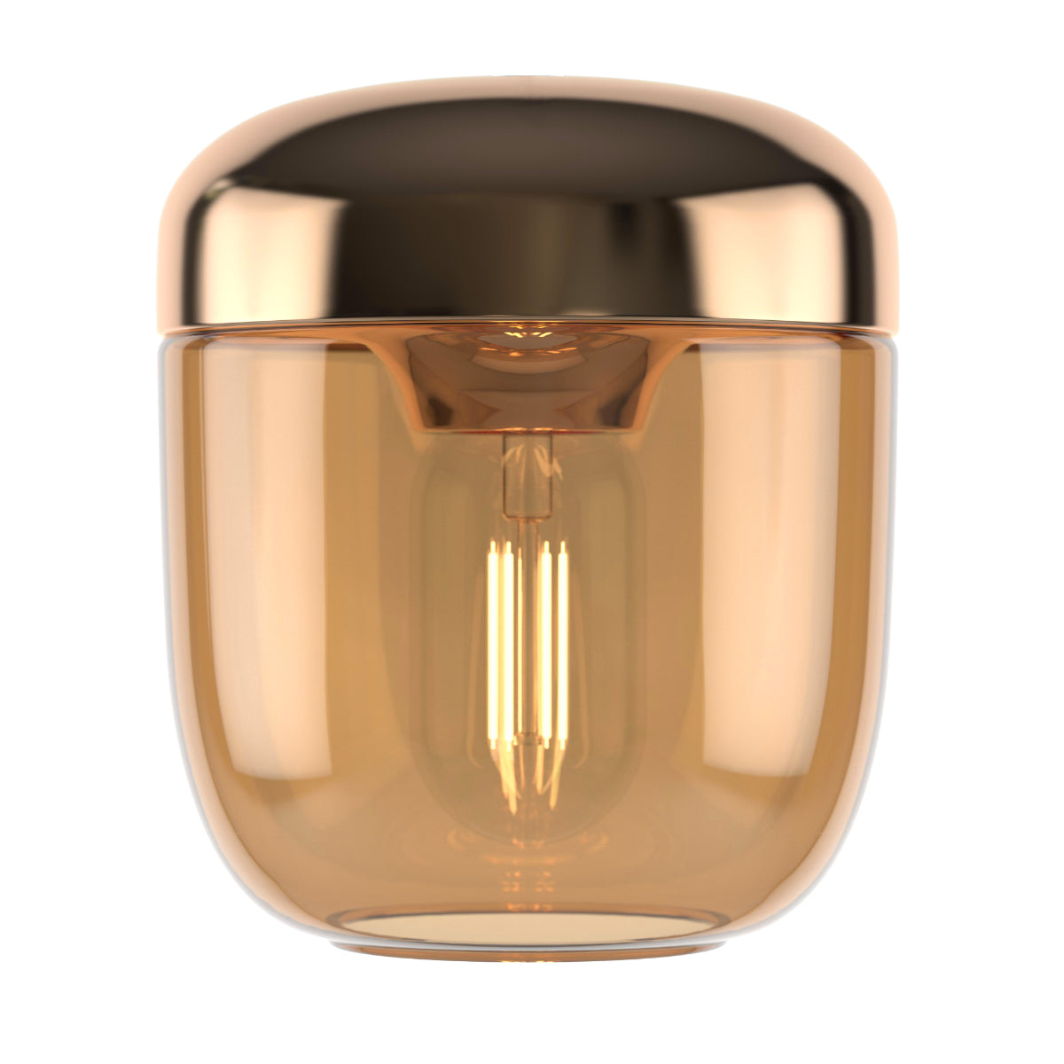 ACORN Amber Brass Pendant Light