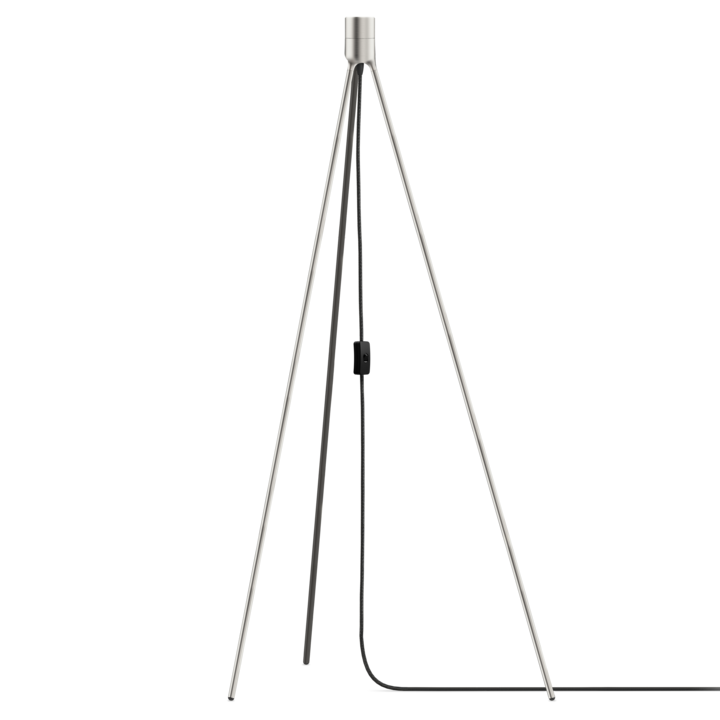 TRIPOD Brushed Steel Floor Lamp Stand