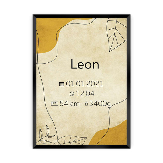 Vintage Neugeborenen Metrik Bild