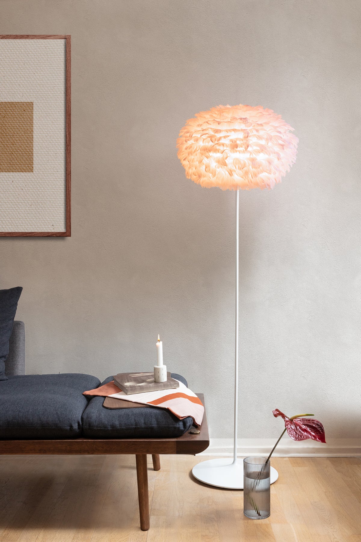 EOS Floor Lamp, Light Rose