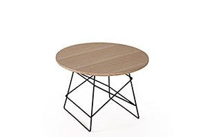 GRID OAK Round Small Coffee Table Ø 35, Innovation- D40Studio