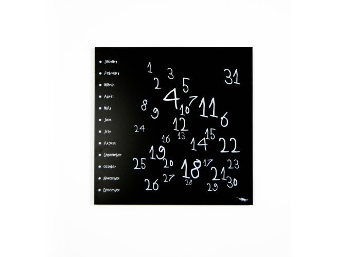 KROK 1 Black, Perpetual Calendar, dESIGNoBJECT- D40Studio