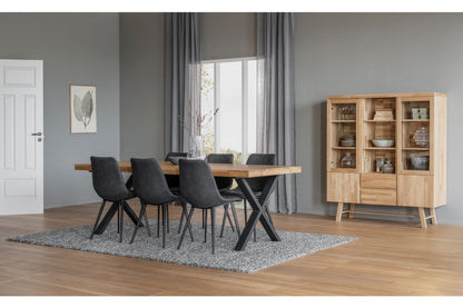 BROOKLYN Esstisch mit X-Beinen 170 cm/270 cm