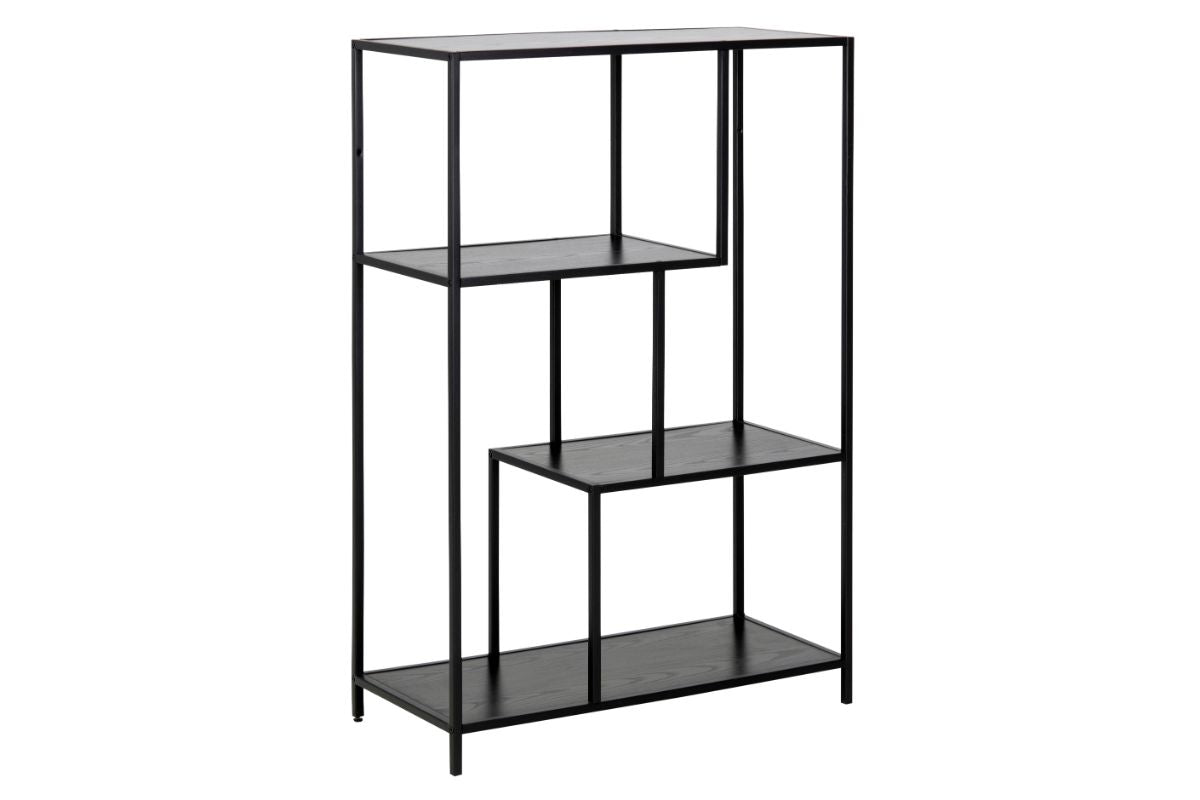 FJORD Black Bookshelf 77CM