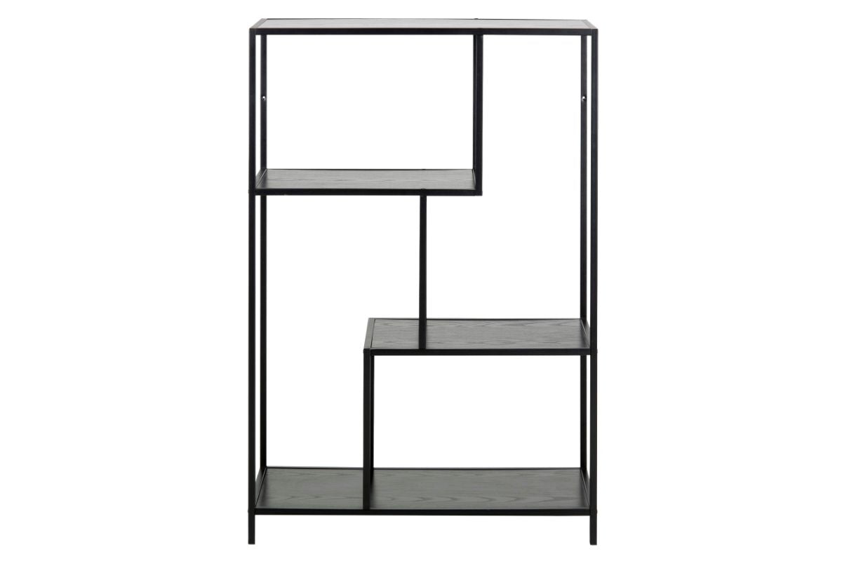 FJORD Black Bookshelf 77CM