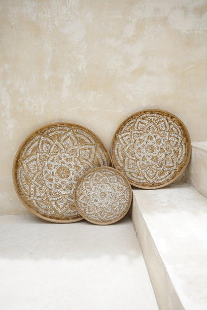 Henna Mandala Wall Basket 40CM